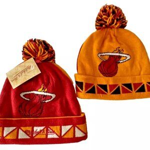 Miami Heat Mitchell & Ness Reversible Adult Beenie NWT